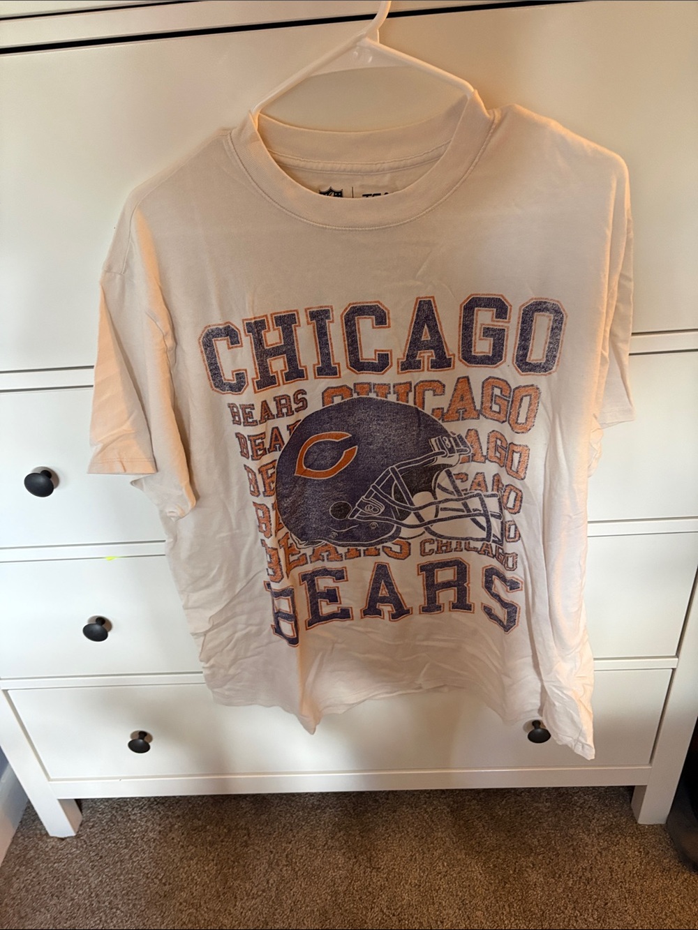 Team Apparel White T-Shirt with Black Logo